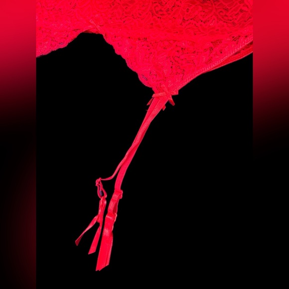 NWOT Red Lace Plus Size Garter Size 20 - Picture 3 of 6